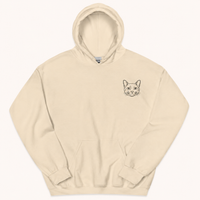 Custom Embroidered Pet Portrait Hoodie