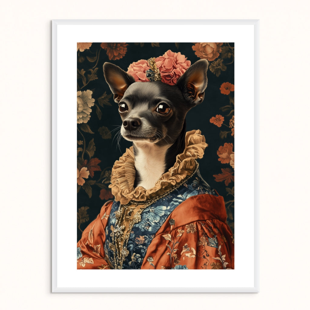 Custom Pet Portrait - Her Grace in Bloom