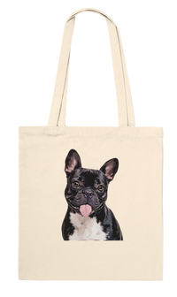 Modern Pet Portrait Tote Bag