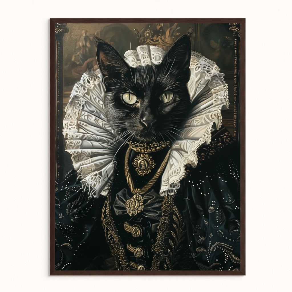Custom Pet Portrait - The Countess in Black
