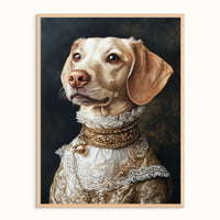Custom Pet Portrait - The Golden Lady