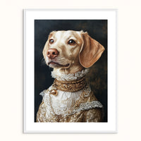 Custom Pet Portrait - The Golden Lady