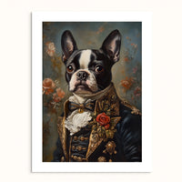 Custom Pet Portrait - The Duke in Evening Finery