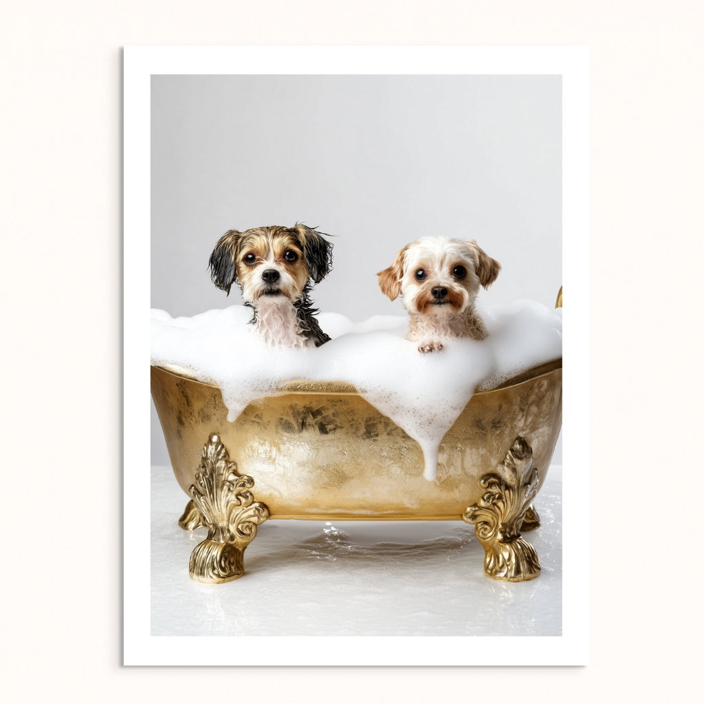 Custom Pet Portrait - Bubble Trouble