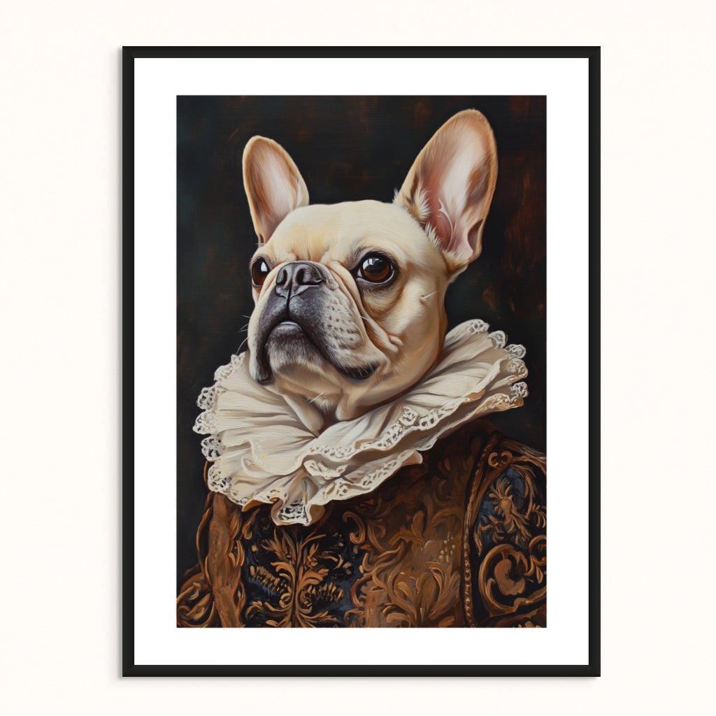 Custom Pet Portrait - The Baron in Gilded Attire