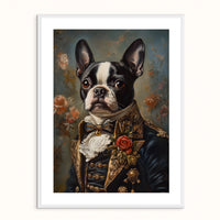 Custom Pet Portrait - The Duke in Evening Finery