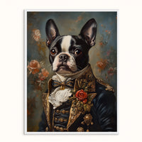 Custom Pet Portrait - The Duke in Evening Finery