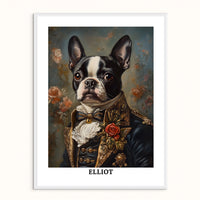 Custom Pet Portrait - The Duke in Evening Finery