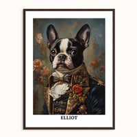 Custom Pet Portrait - The Duke in Evening Finery