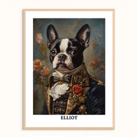 Custom Pet Portrait - The Duke in Evening Finery