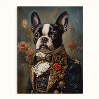 Custom Pet Portrait - The Duke in Evening Finery